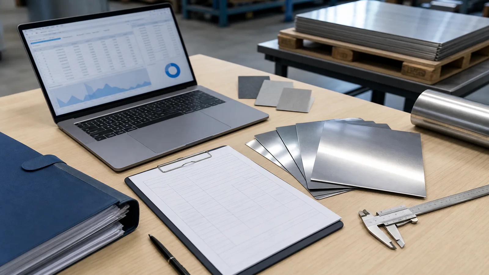 304 stainless steel sheet RFQ review with samples, caliper and specification document