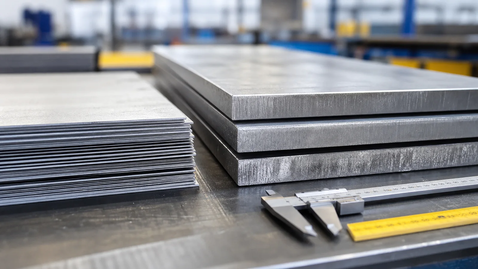 Steel sheet and plate thickness comparison for RFQ specification